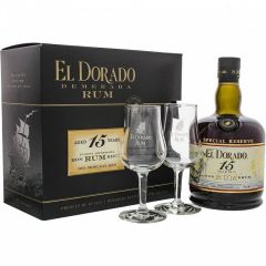 Ron El Dorado 15y 0,7l 43% + sklo GB