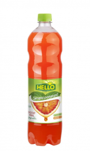 Hello drink červený pomeranč 1l