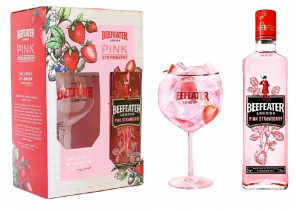 Beefeater Pink Strawberry 37,5% 0,7l Dárkové balení 1 sklenice