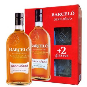 Ron Barcelo Gran Anejo 0,7l 37,5% +2skla