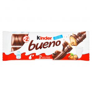 Kinder Bueno Oplatka s čokoládovou polevou a mléčnou lískooříškovou náplní 2 x 21,5g