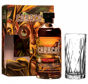 Ron Caracas Nectar 40% 0,7l + sklo
