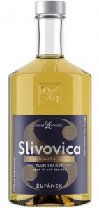 Žufánek Slivovice z Dubového sudu 45% 0,5l