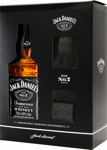 Jack Daniels 0,7l 40% zimní set /čepice,rukavice/GB