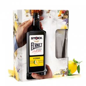 Fernet Stock Citrus + 2x sklo, lahev v dárkovém balení 0,5l