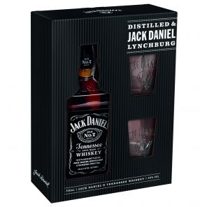 Jack Daniels 0,7l 40% + 2skla
